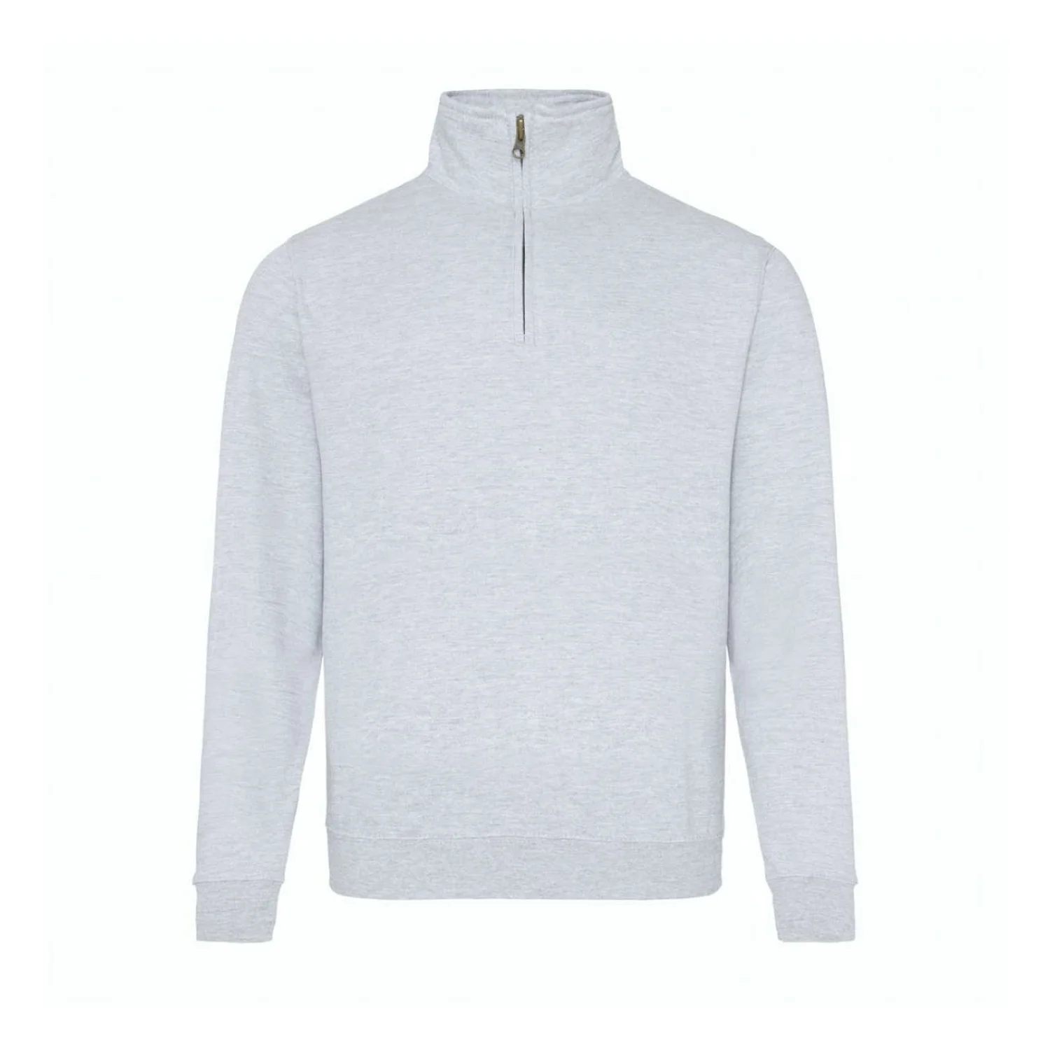 Just Hoods Sophomore 1/4 cipzáras pulóver pulóverek és kardigán Heather Grey