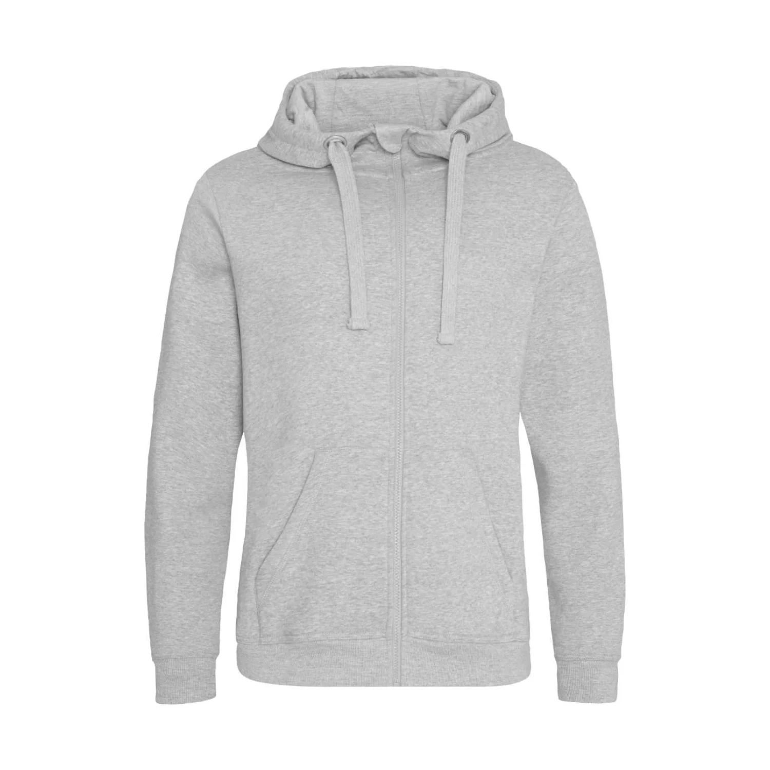 Just Hoods Graduate heavyweight cipzáras kapucnis pulóver pulóverek és kardigán Heather Grey