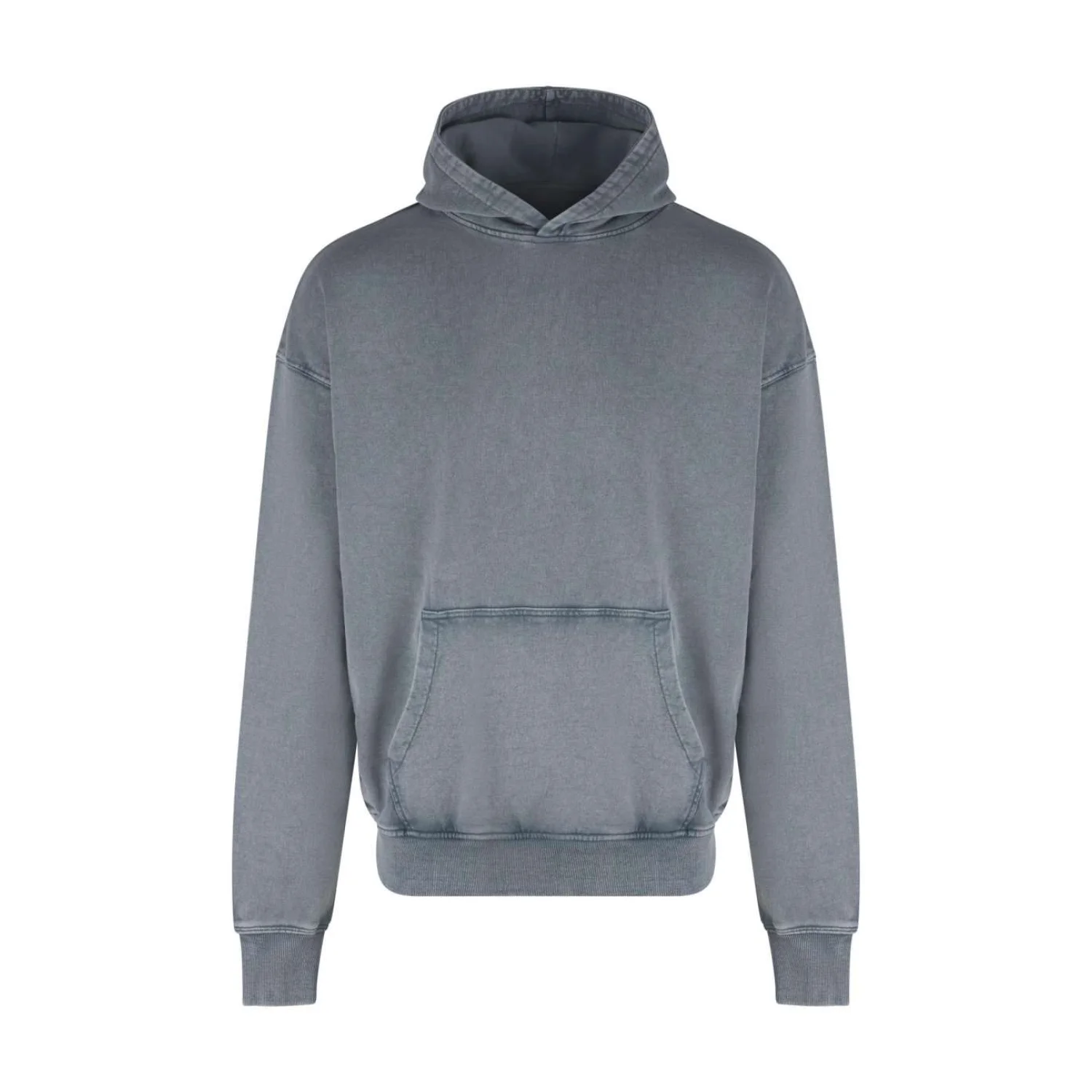 Just Hoods Vintage mosott hatású kapucnis pulóver pulóverek és kardigán Washed Grey