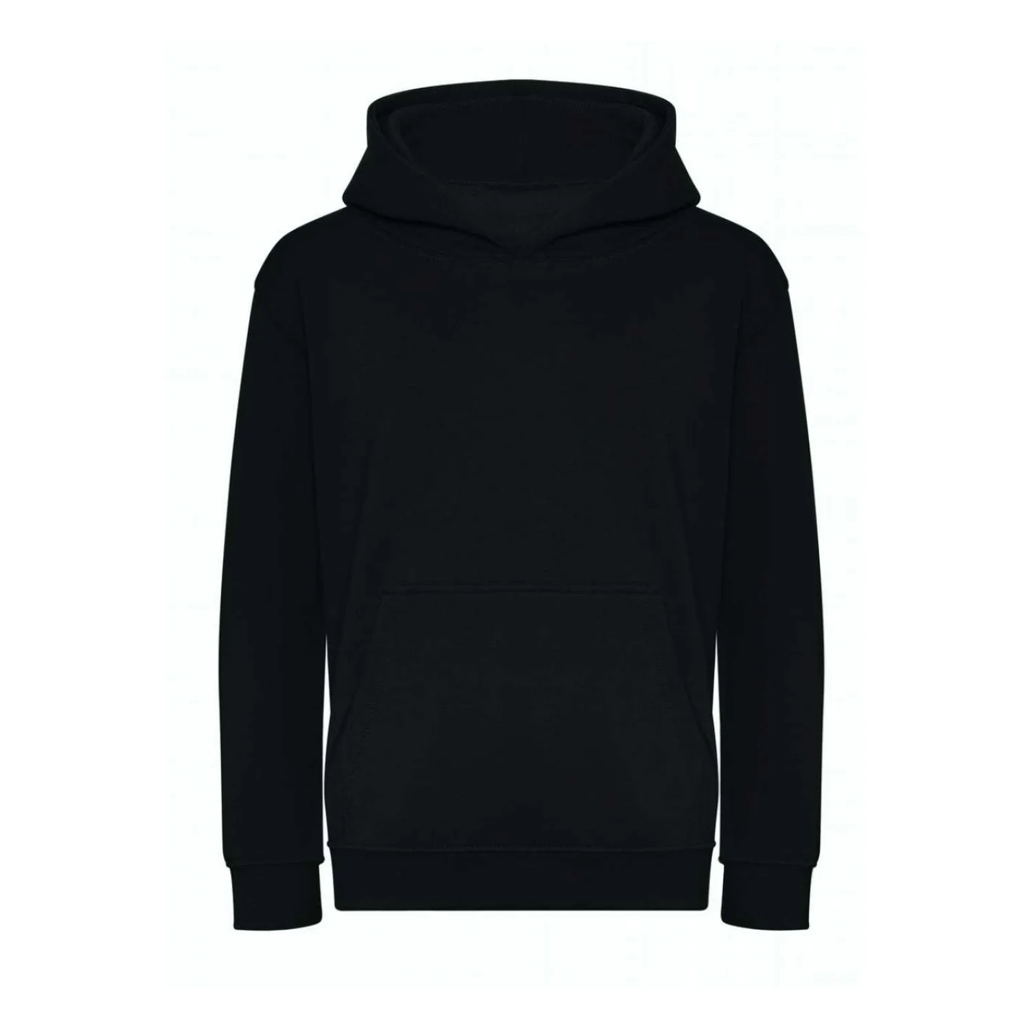 Just Hoods Gyermek organikus kapucnis pulóver pulóverek és kardigán Deep Black