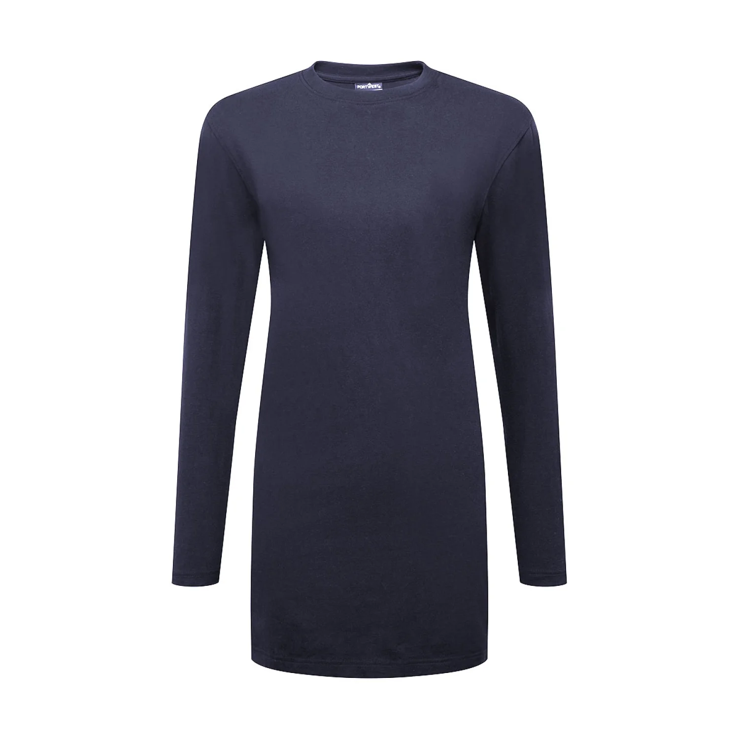 Portwest Női pamut Relaxed Fit póló L/S Navy