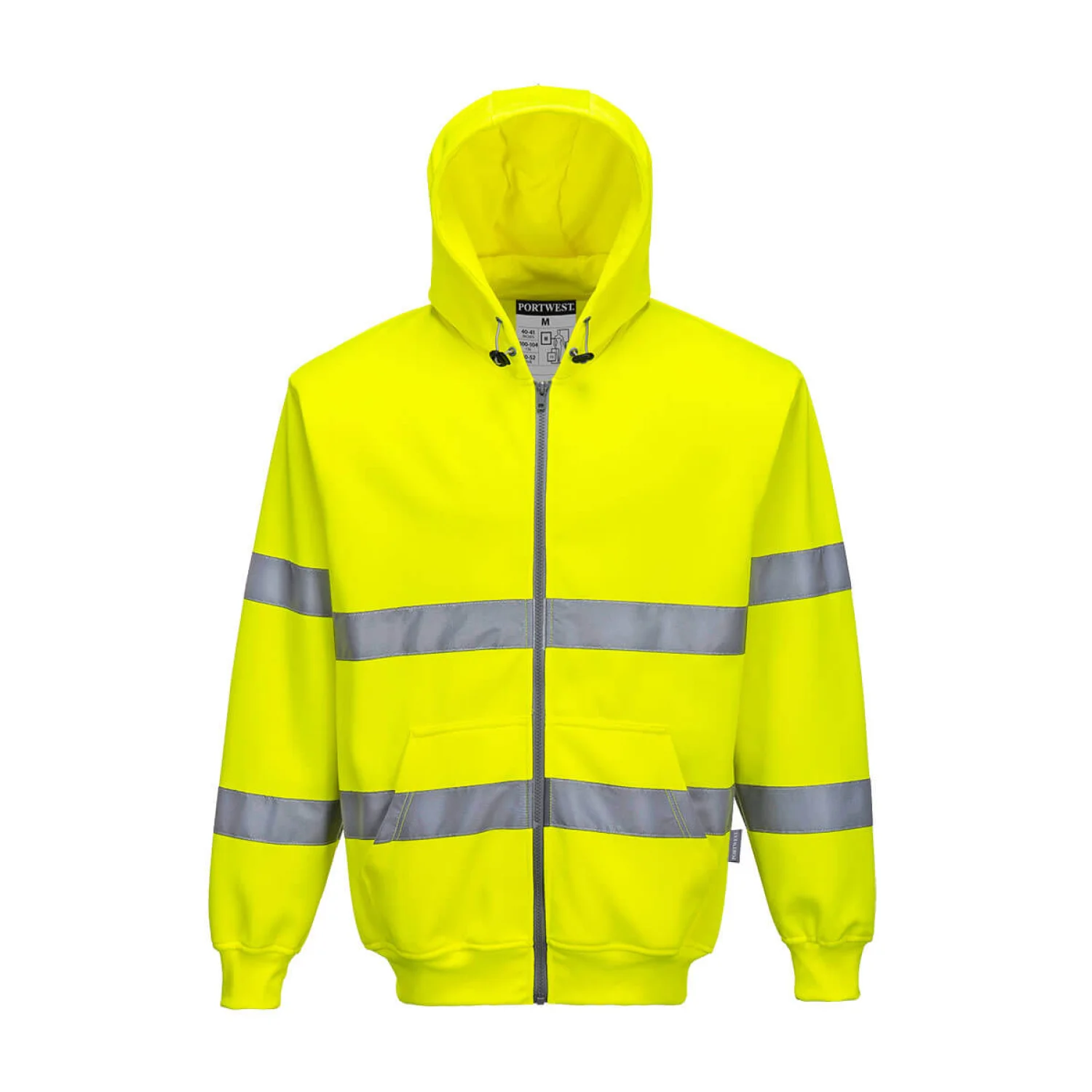 Portwest Hi-Vis cipzáros pulóver sárga