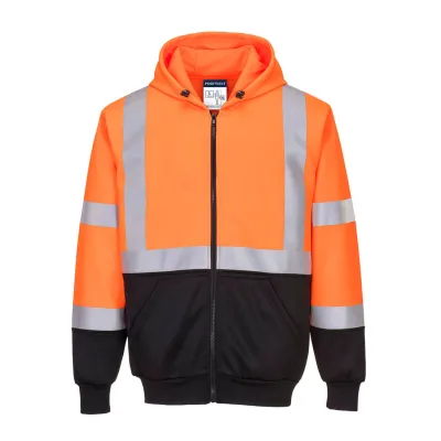 Portwest Hi-Vis kéttónusú kapucnis pulóver