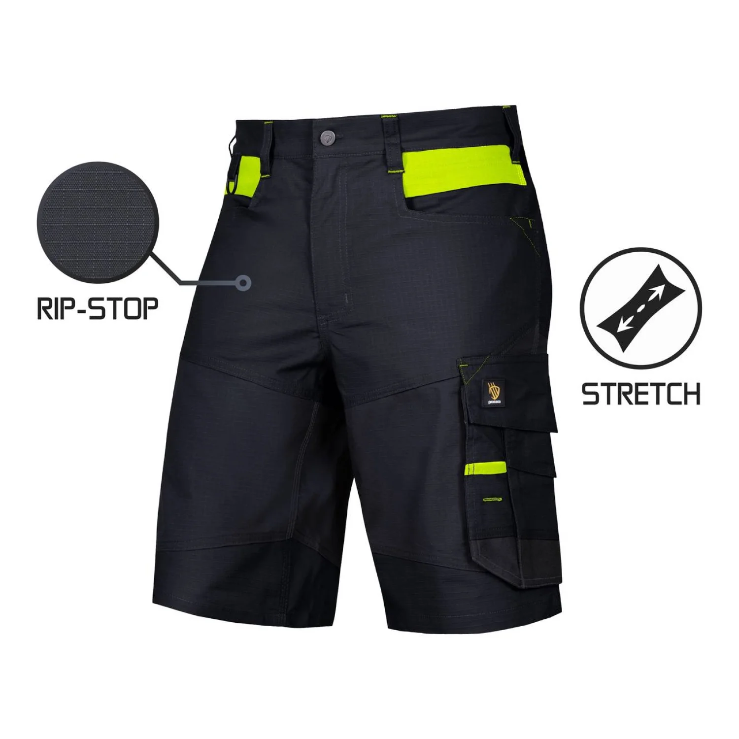 PROCERA Spodnie krótkie bari spandex black