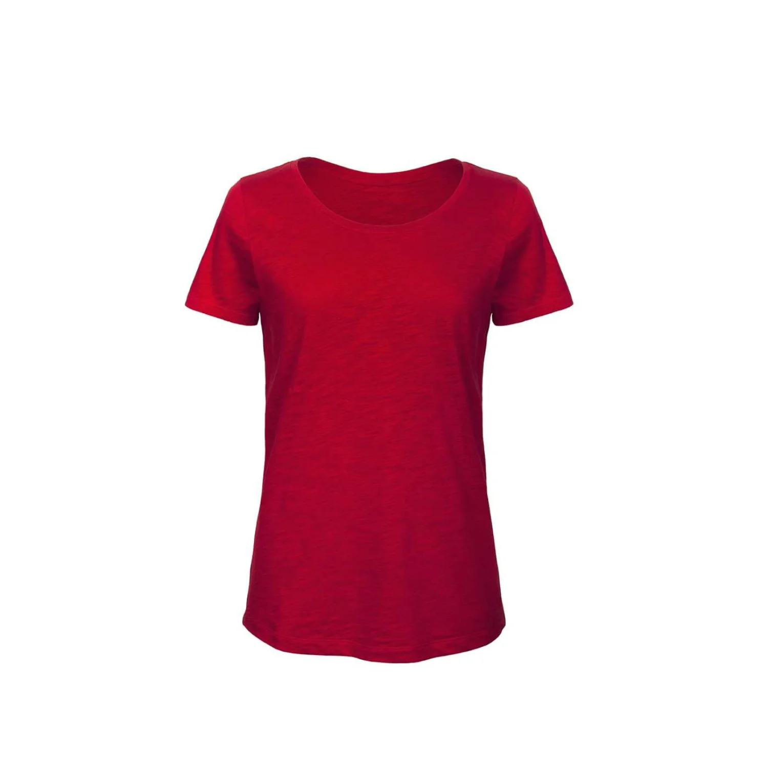 B&c inspire slub póló /NŐI Chic Red