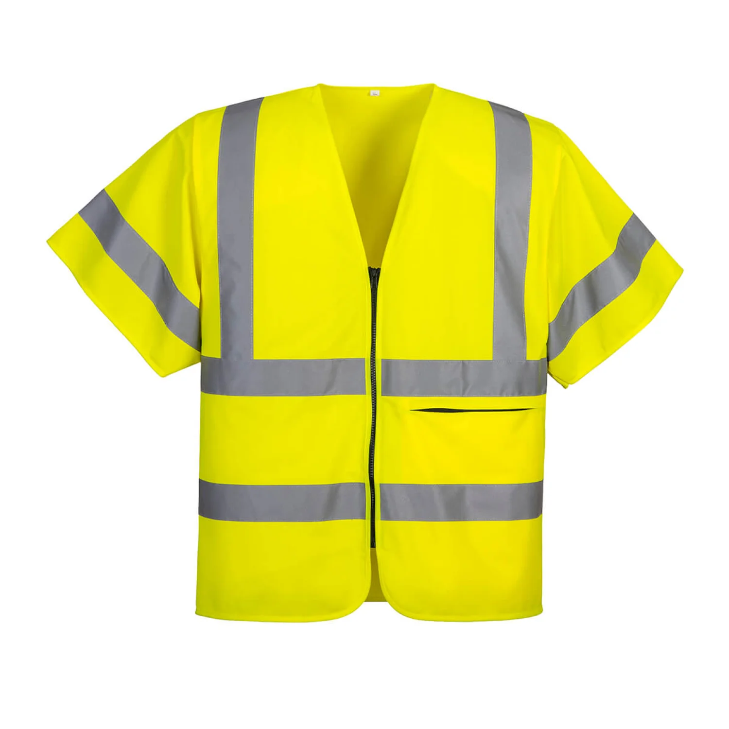 Portwest Half Sleeve Zip Vest sárga