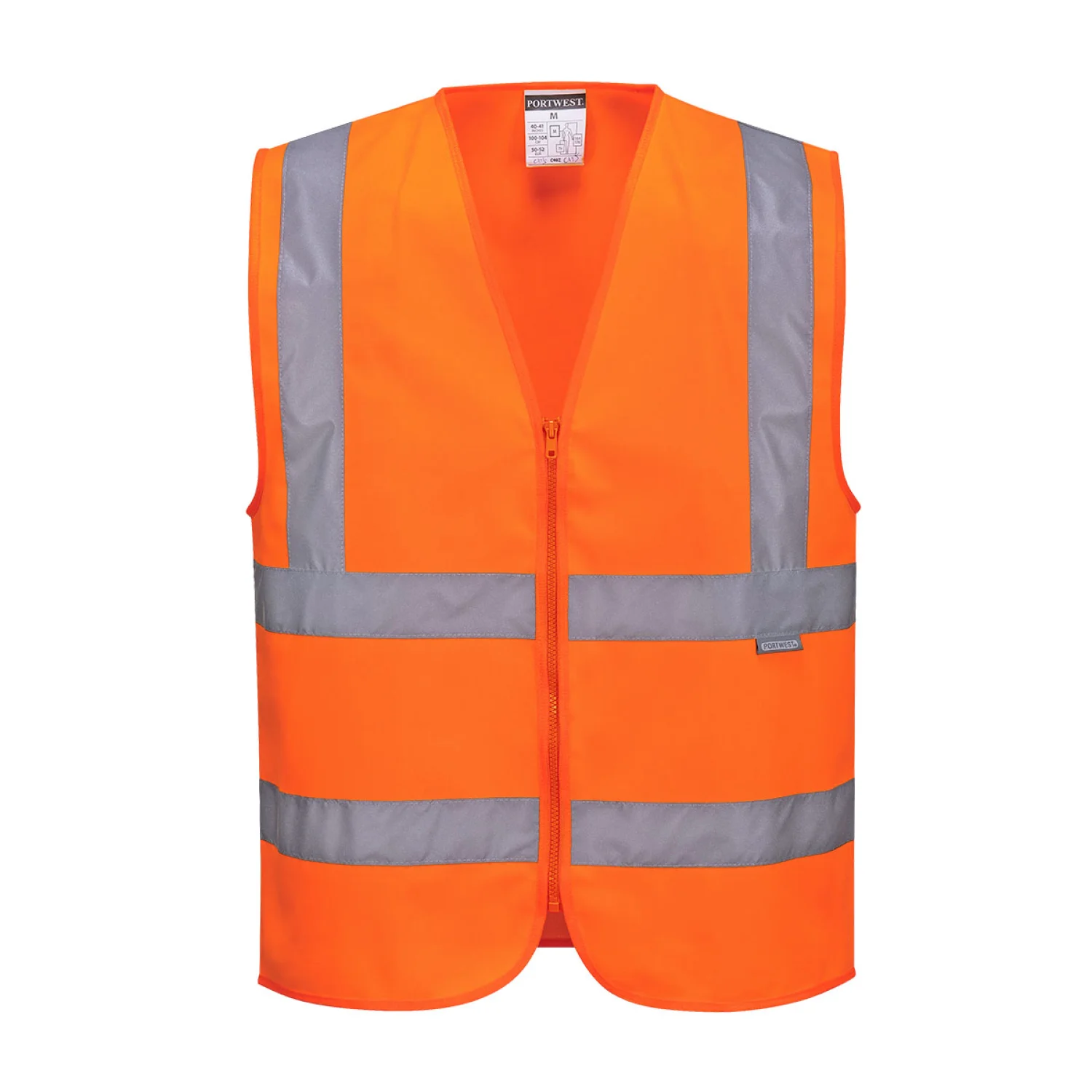 Portwest Hi-Vis cipzáras mellény narancs