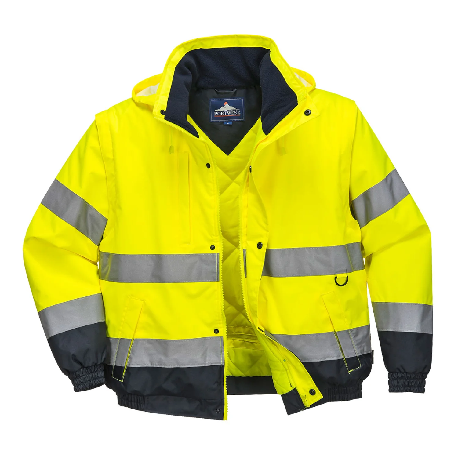 Portwest Hi-Vis 2 az 1-ben kabát sárga