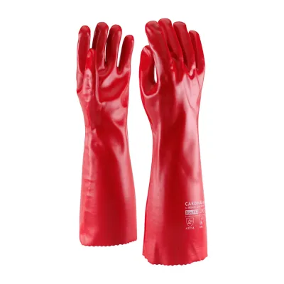 Rock Safety Teljes PVC-mártott vegyszerálló kesztyű