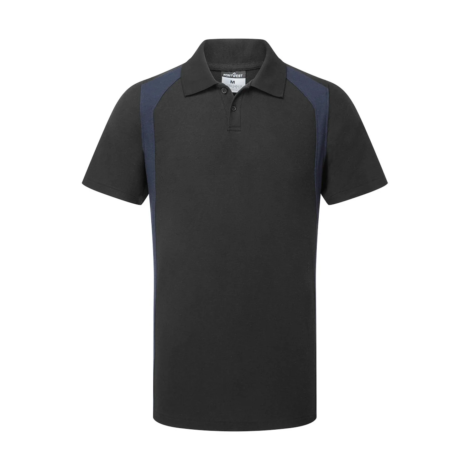 Portwest WX2 PÓLÓING S/S Fekete/Navy