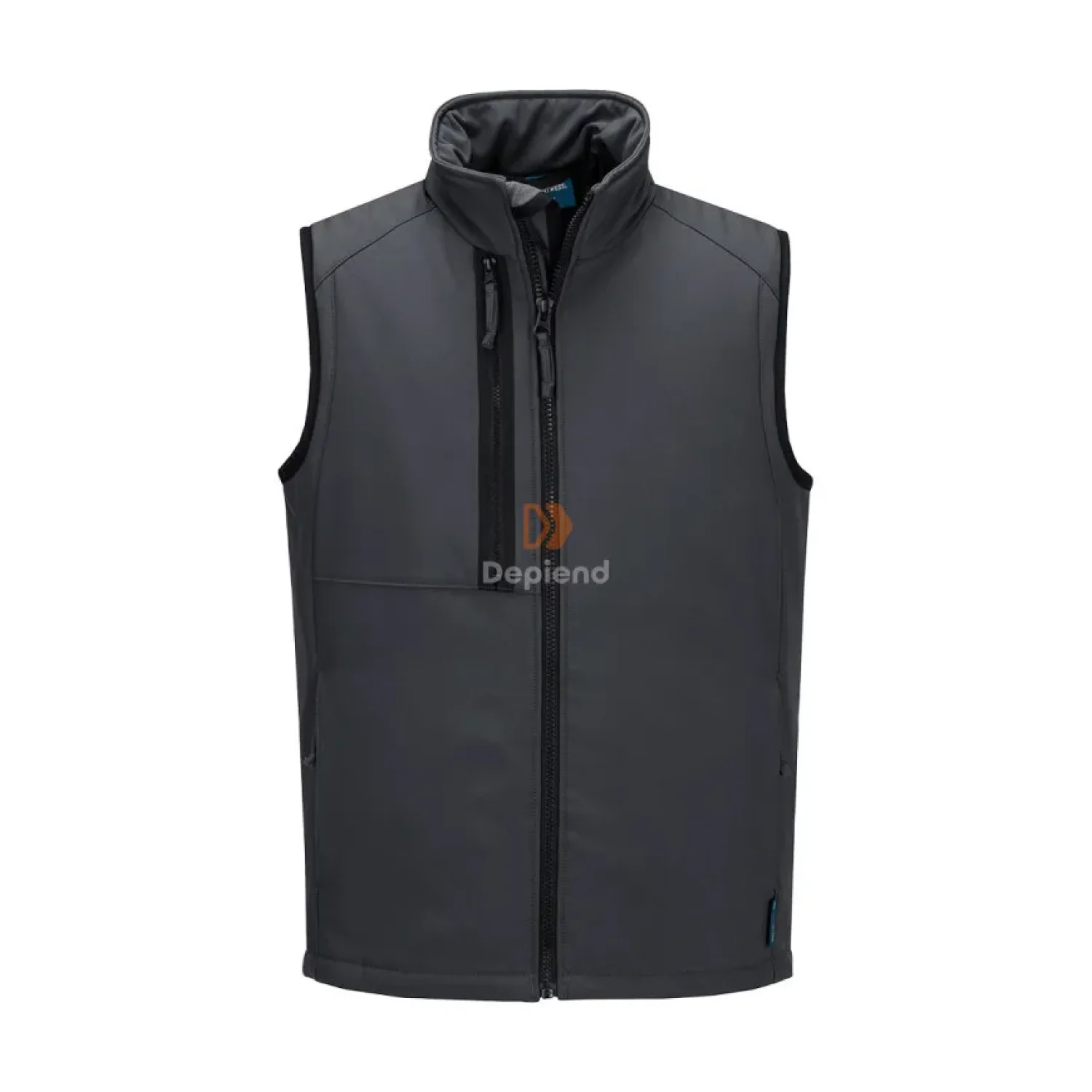 Portwest WX2 Eco bélelt softshell mellény (2L) metál szürke