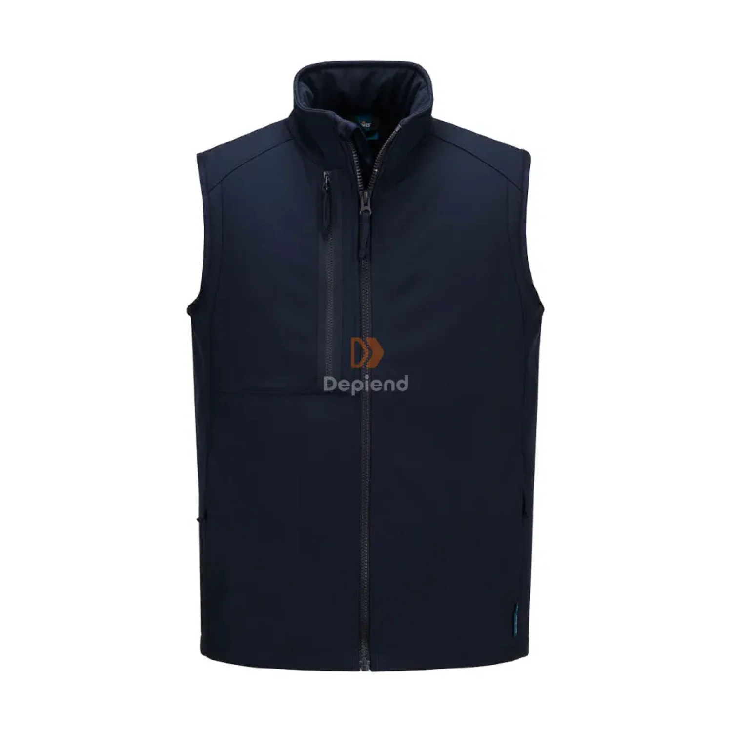 Portwest WX2 Eco bélelt softshell mellény (2L) tengerészkék