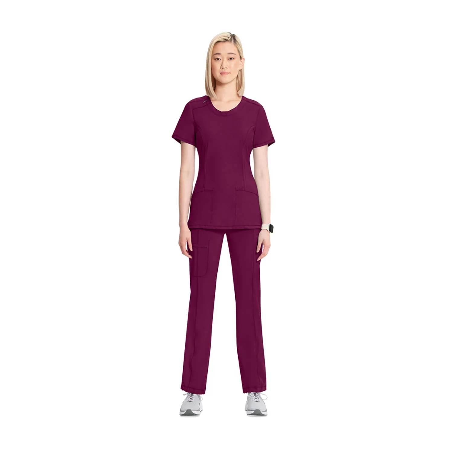 Infinity Women's blouse CKE2624A caribbean blue Dark red