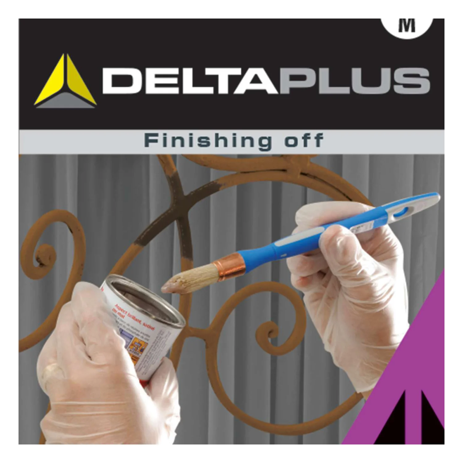 Delta Plus Púd. vinil KESZTYŰ100DB 9 Átlátszó