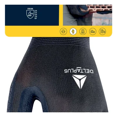 Delta Plus Kesztyűk PES/LATEX DPVE630 S10