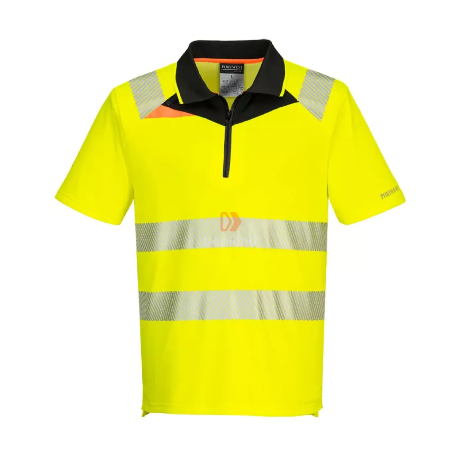 Portwest DX4 Hi-Vis póló S/S sárga / fekete