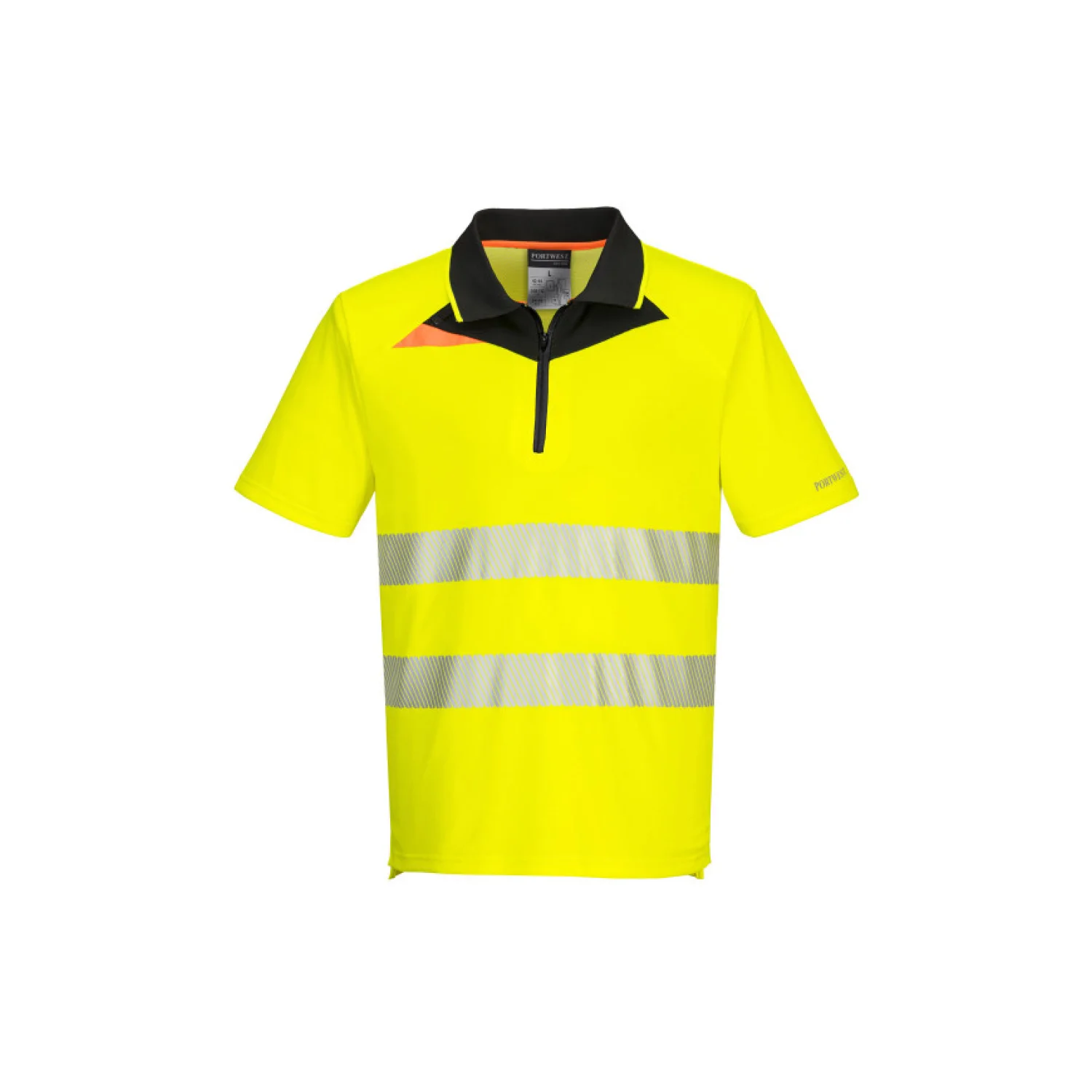 Portwest DX412 - Portwest DX4 Hi-Vis pólóing Sárga/Fekete