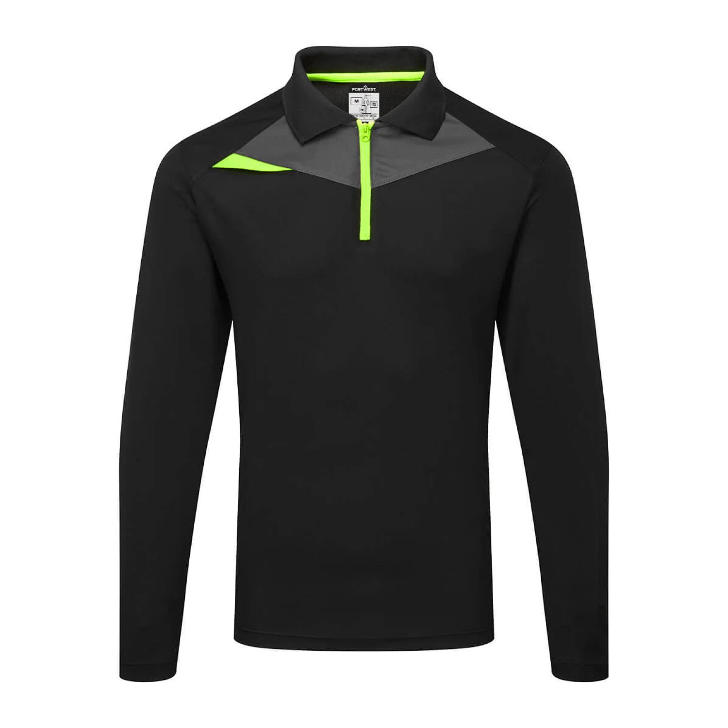 Portwest DX4 Polo Shirt L/S fekete