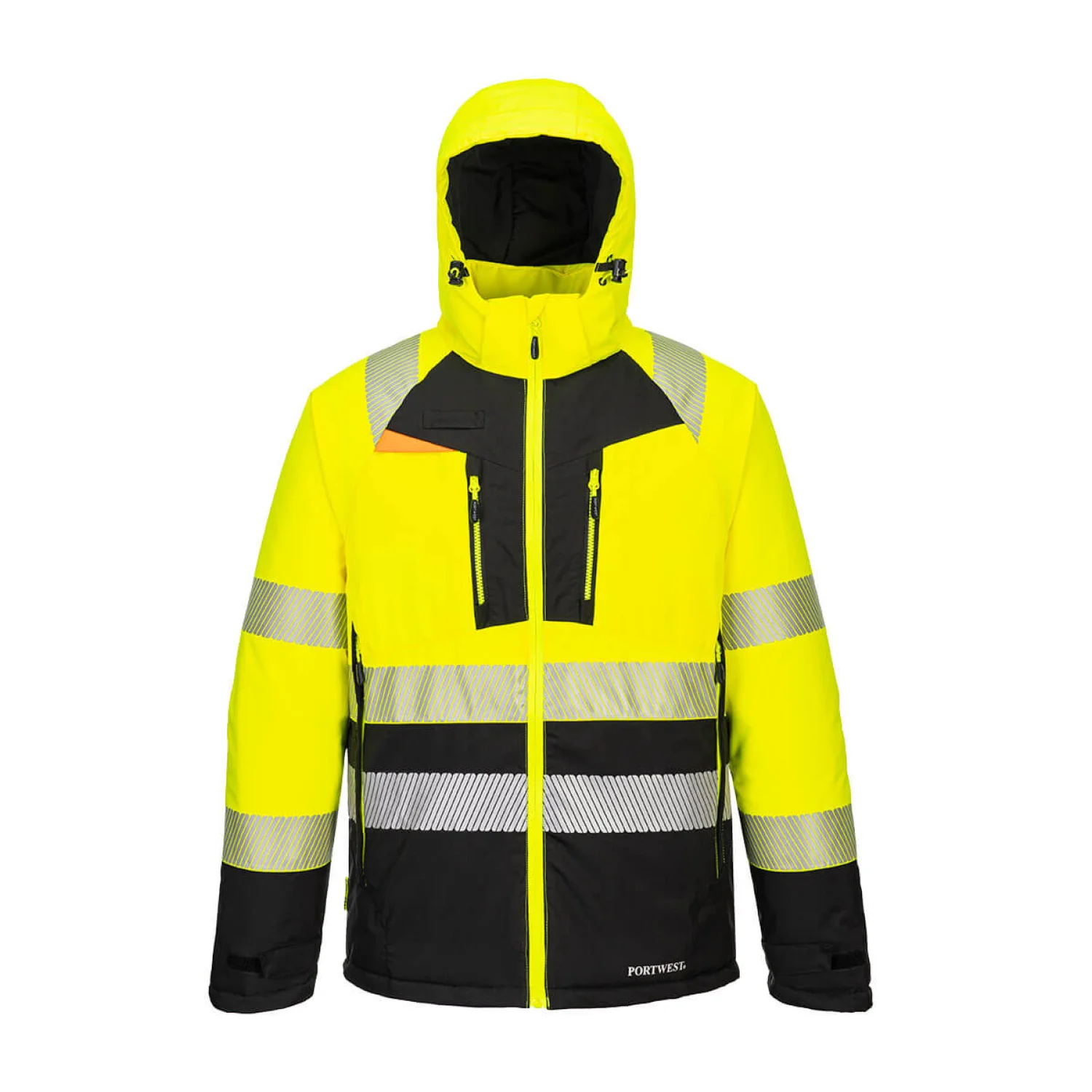Portwest DX4 Hi-Vis Class 2 télikabát Sárga/Fekete
