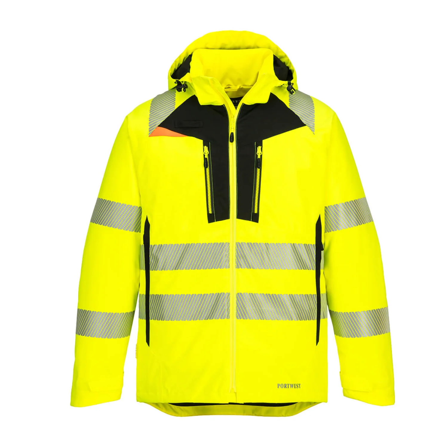 Portwest DX4 Hi-Vis Téli kabát Sárga/Fekete