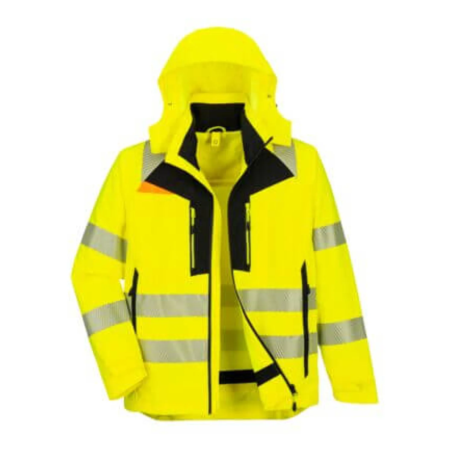 Portwest DX4 Hi-Vis 4 az 1-ben kabát Sárga/Fekete