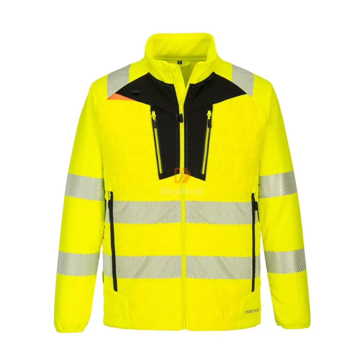 Portwest DX4 Hi-Vis Hybrid Baffle kabát sárga / fekete