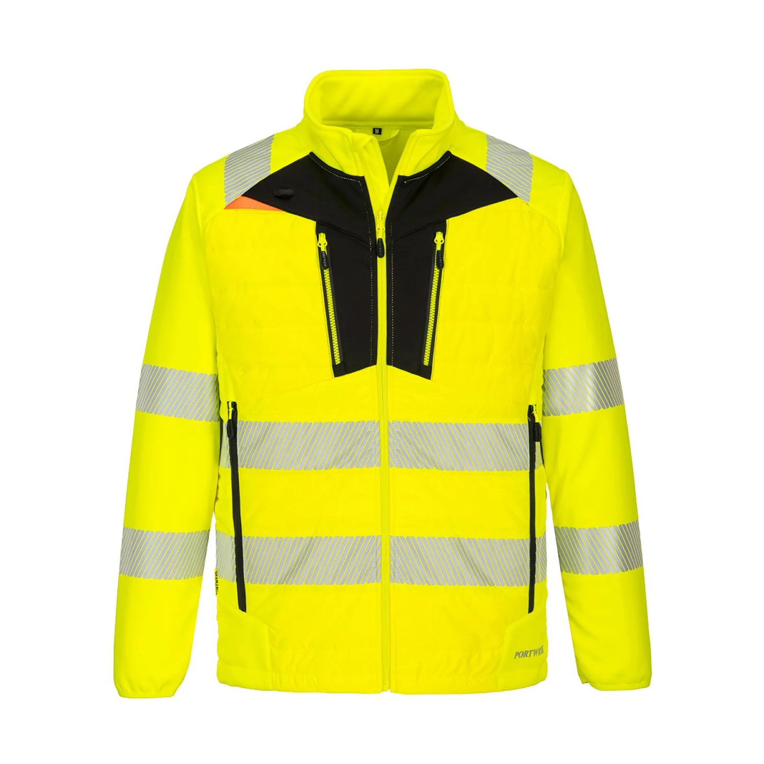 Portwest DX4 Hi-Vis Hybrid Baffle kabát Sárga/Fekete