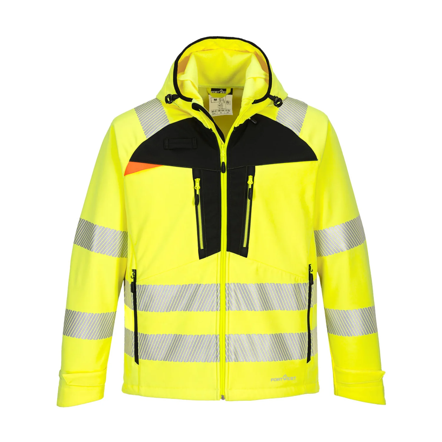 Portwest DX4 Hi-Vis Softshell (3L) Sárga/Fekete