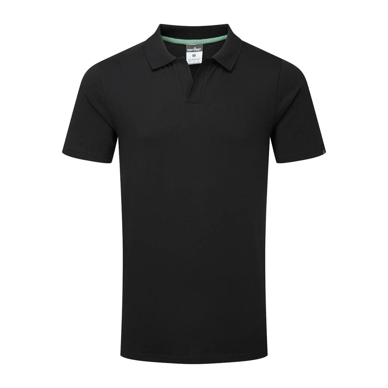 Portwest Organic Cotton Recyclable Polo Shirt fekete