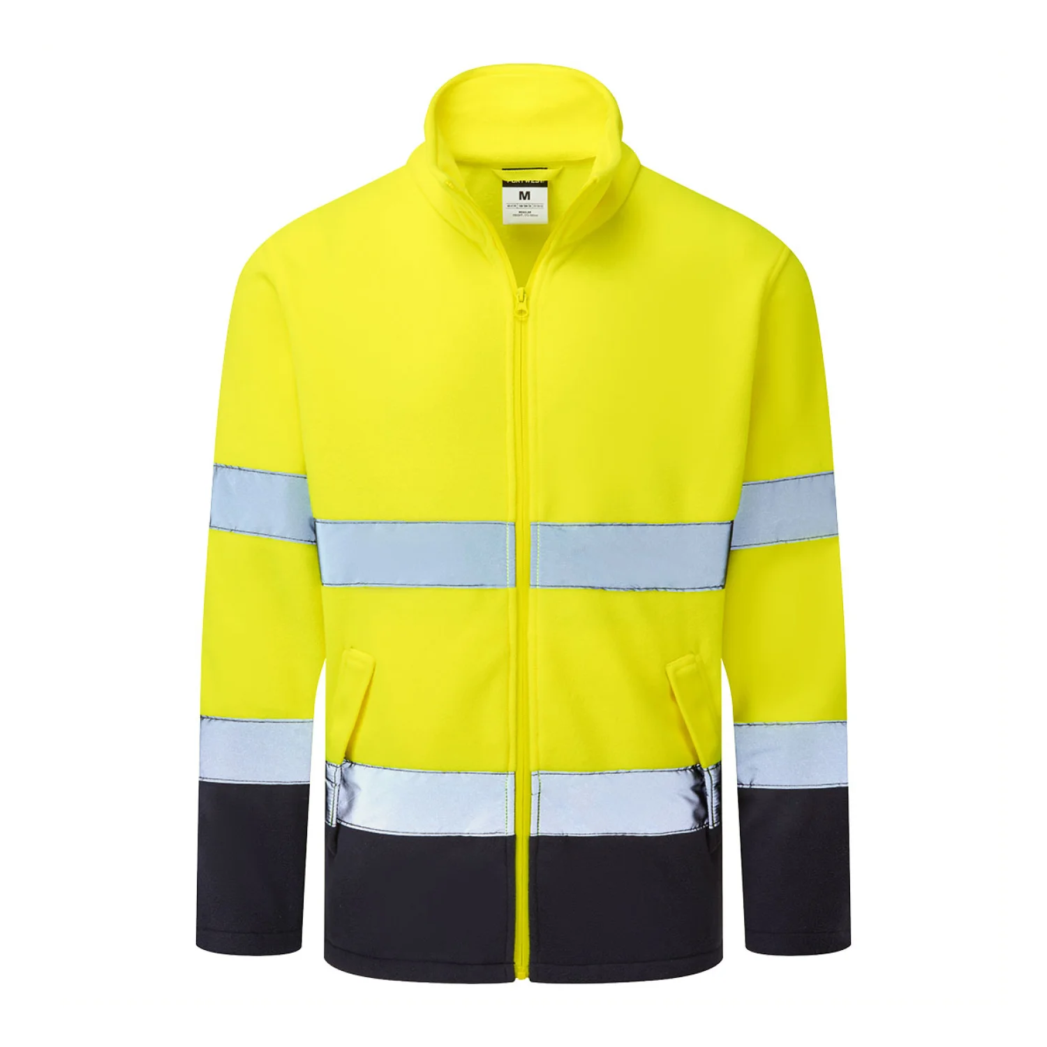 Portwest ES1 Essential Hi-Vis kéttónusú polár Sárga/Navy