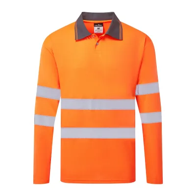 Portwest ES1 Essential Hi-Vis galléros póló hosszú ujjú