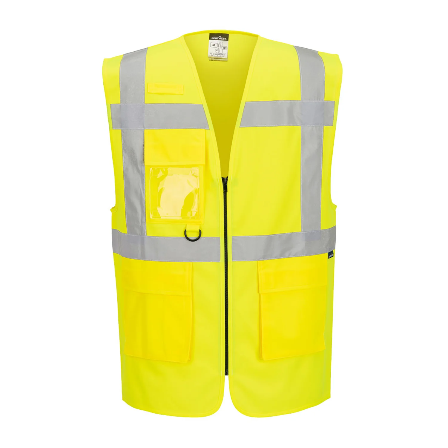 Portwest ES1 Essential Hi-Vis cipzáras vezetői mellény sárga