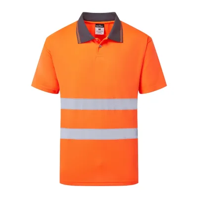 Portwest ES1 Essential Hi-Vis galléros póló rövid ujjú
