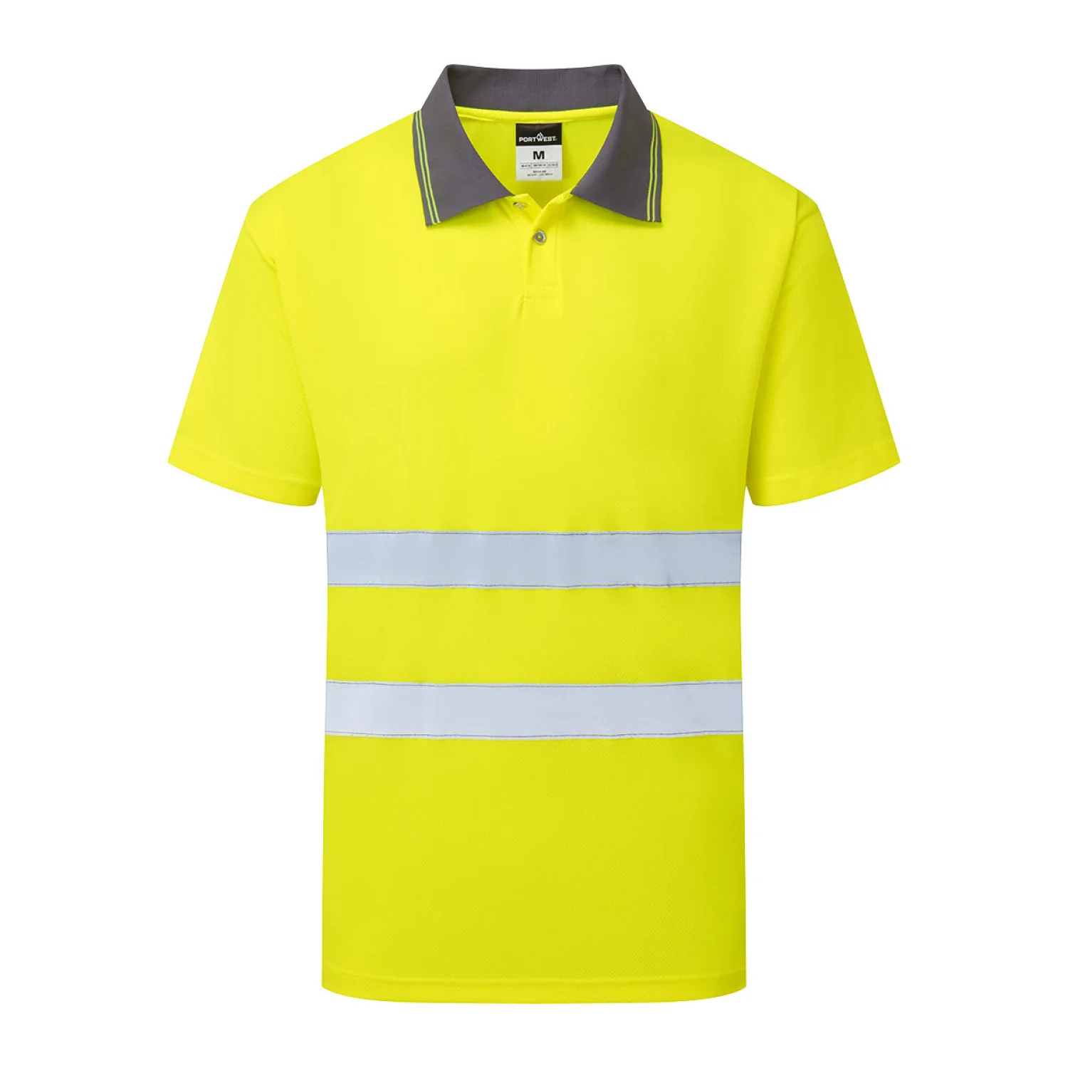 Portwest ES1 Essential Hi-Vis galléros póló sárga