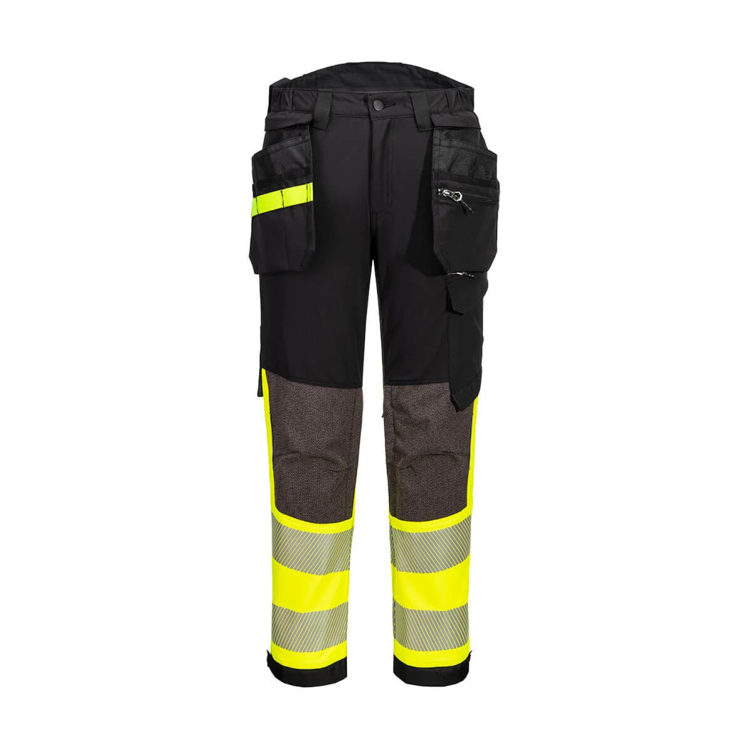 Portwest EV4 Hi-Vis Stretch Class 1 Holster lengőzsebes nadrág Sárga/Fekete hosszú