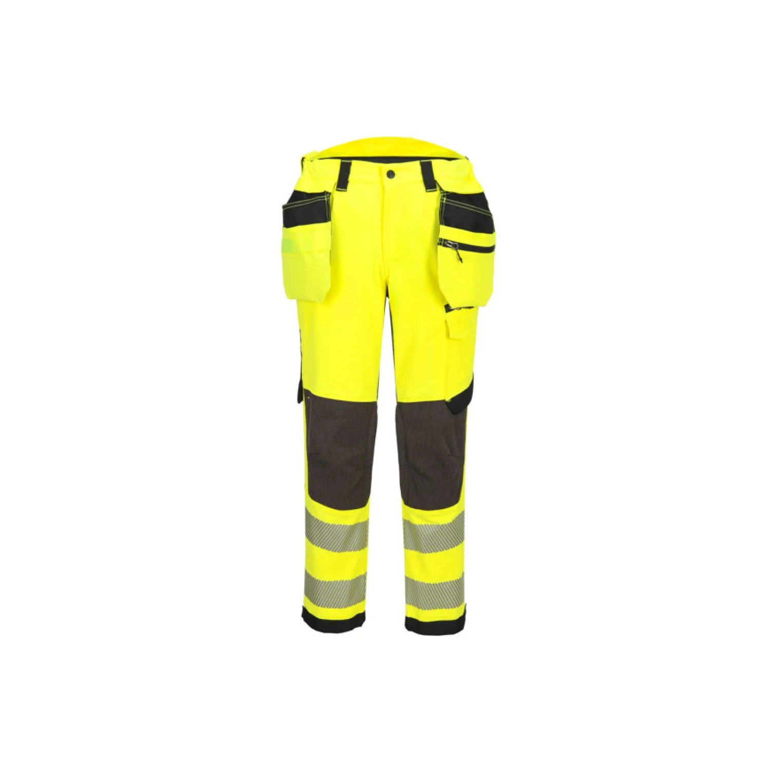 Portwest EV4 Hi-Vis Class 2 lengőzsebes nadrág sárga/fekete
