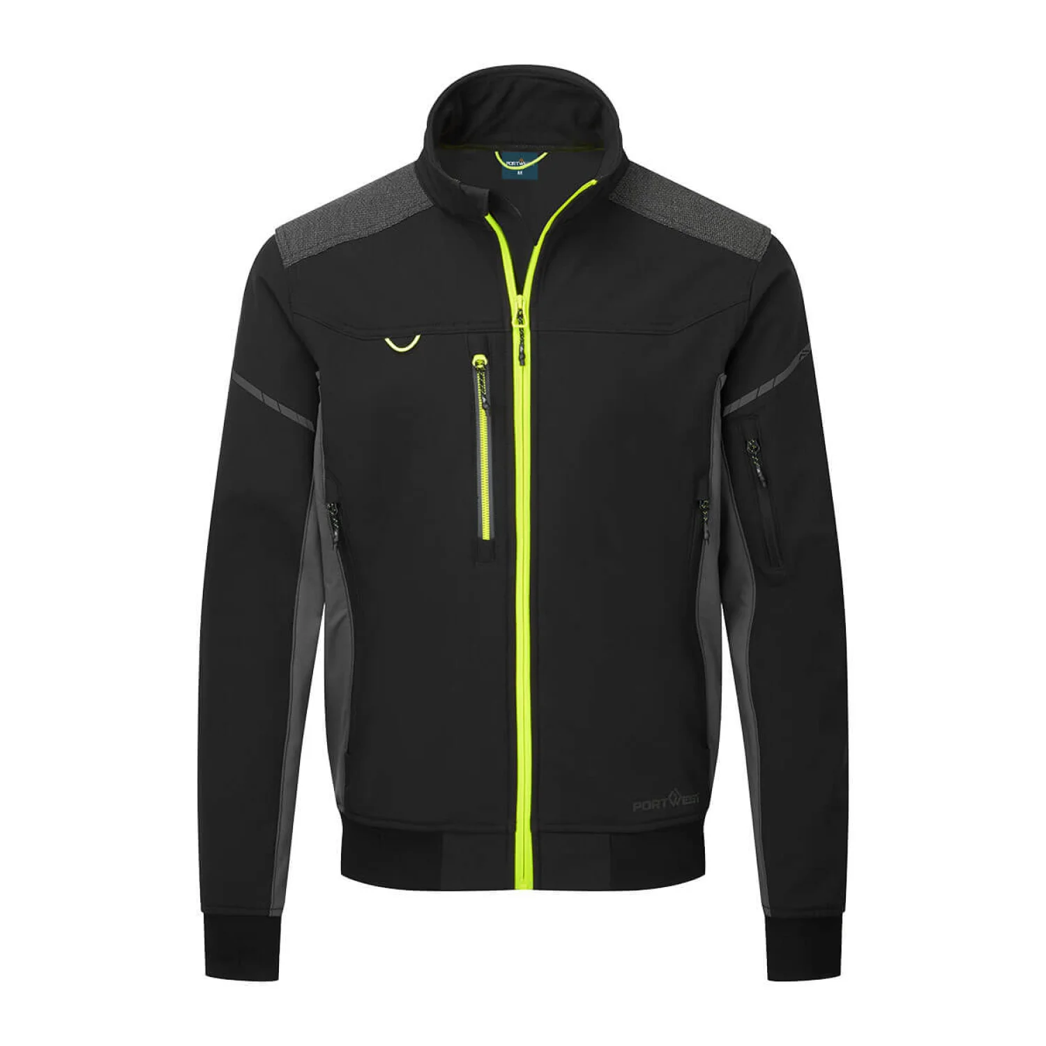 Portwest EV4 Softshell bomber dzseki (3L) Fekete Tall