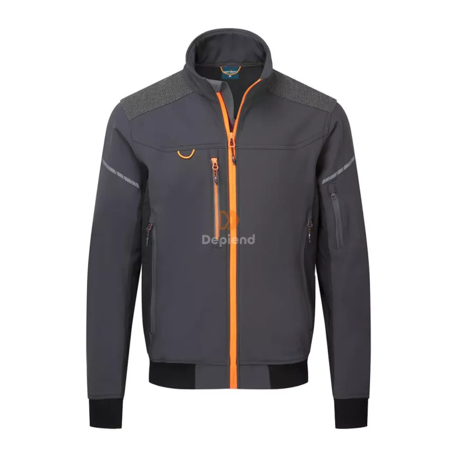 Portwest EV4 Softshell bomber dzseki (3L) metál szürke