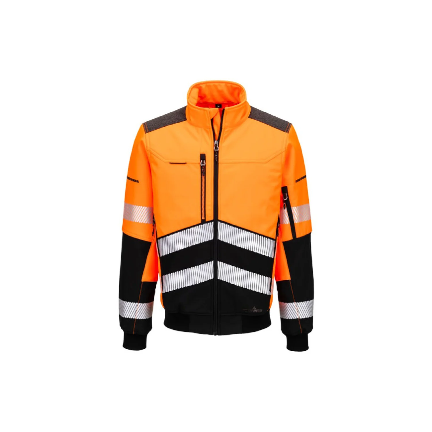 Portwest EV468 - EV4 Hi-Vis Softshell Bomber dzseki narancs/fekete
