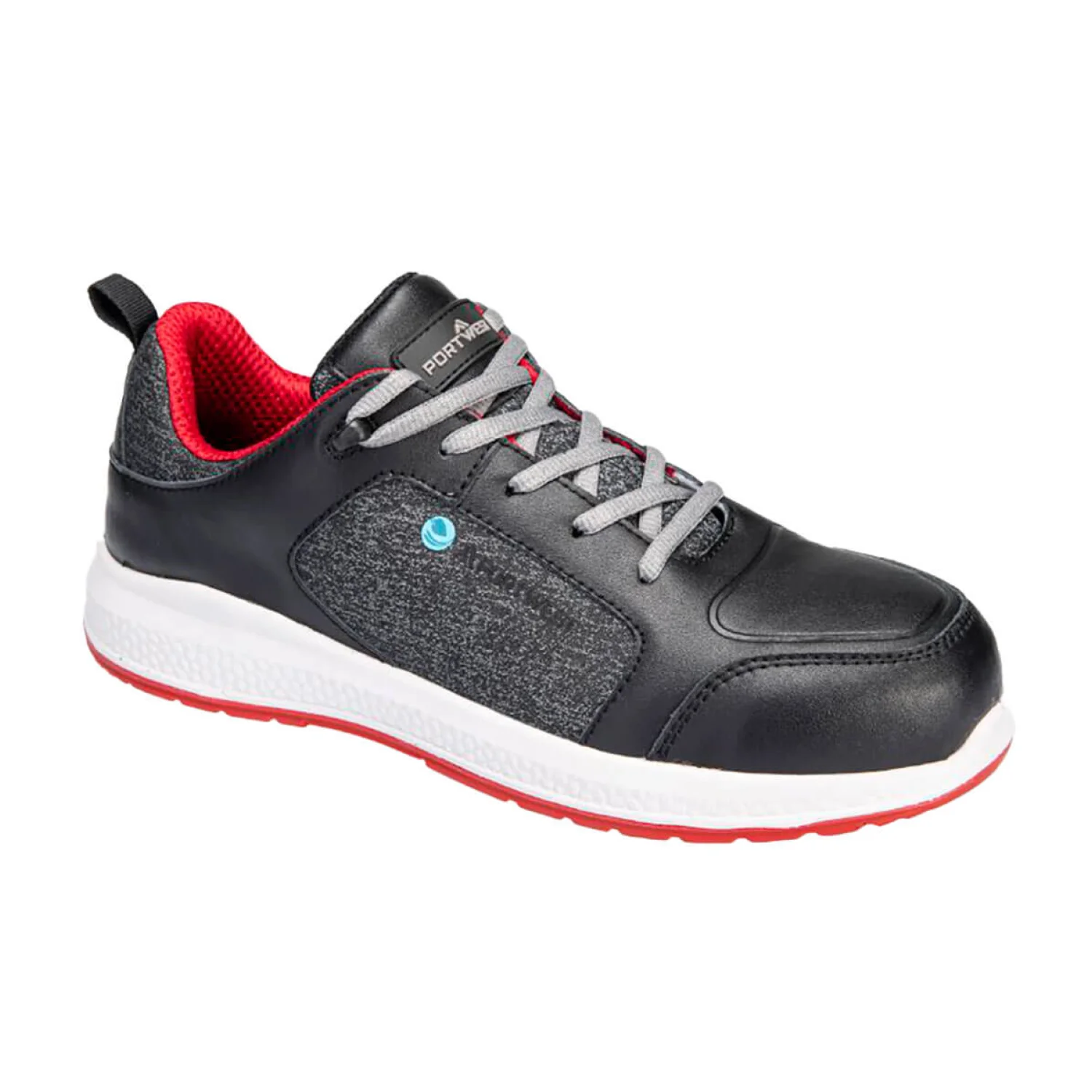Portwest FX2 Eco Composite Trainer S3S SR munkavédelmi cipő S3S Fekete/Piros