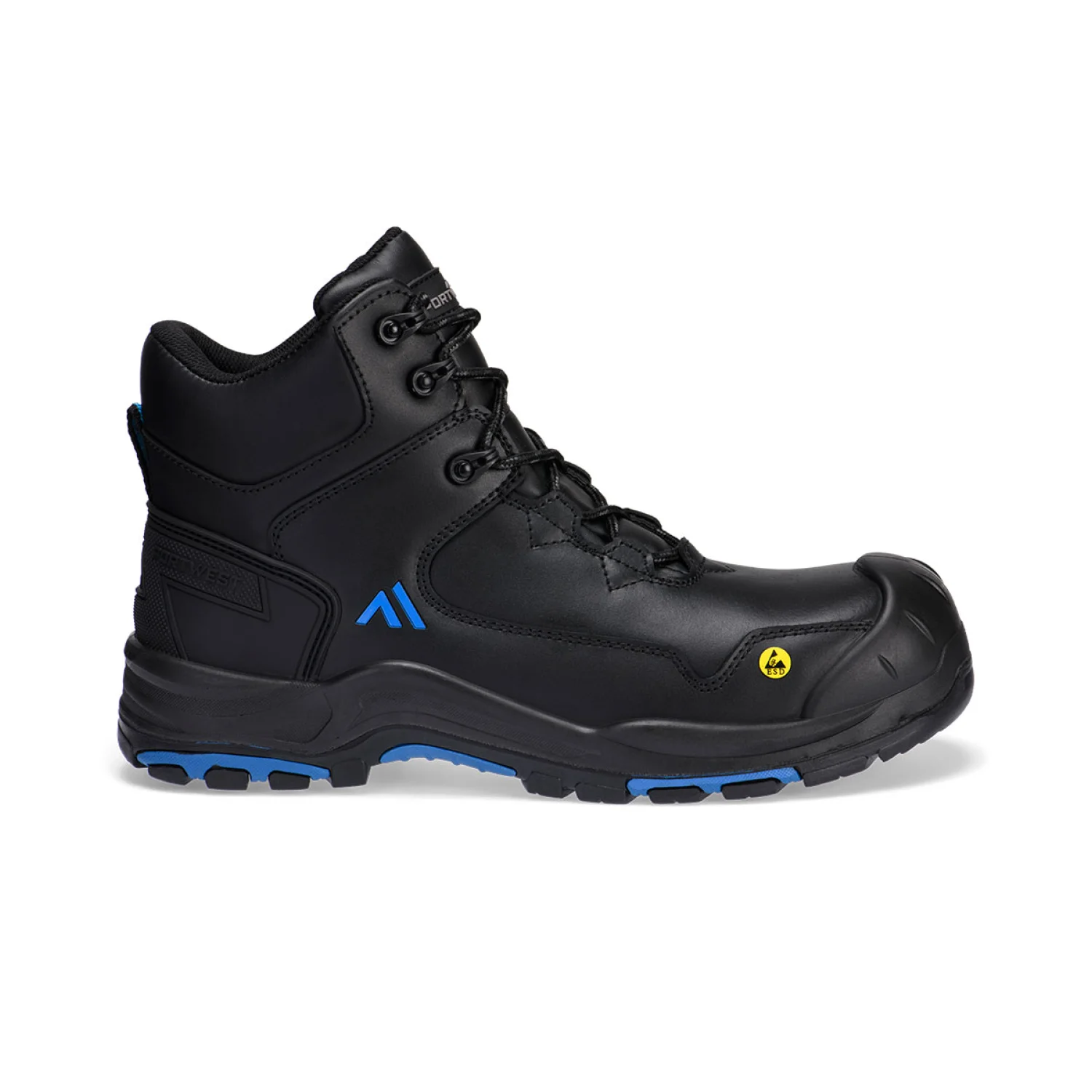 Portwest Apex ESD munkavédelmi bakancs S3S HRO SR SC FO S3S fekete/kék