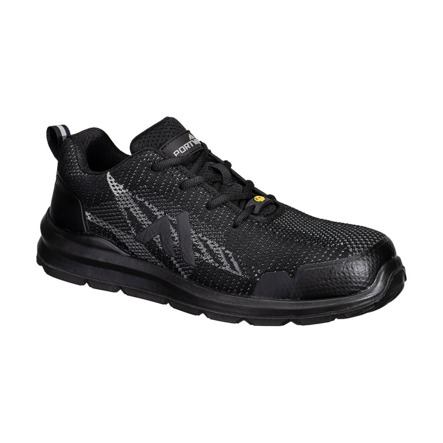 Portwest Kompozit Textil Trainer S1PS ESD SR FO S1PS Fekete/Z szürke