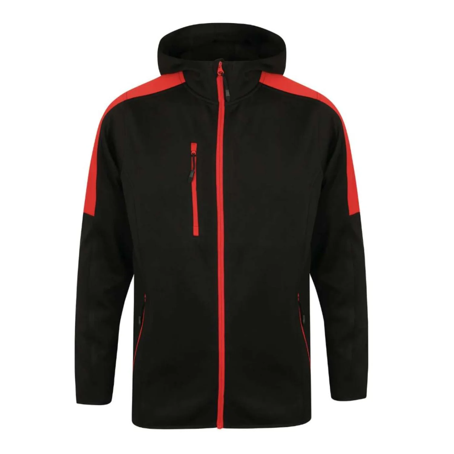 Finden + Hales Felnőtt aktív softshell dzseki Black/Red