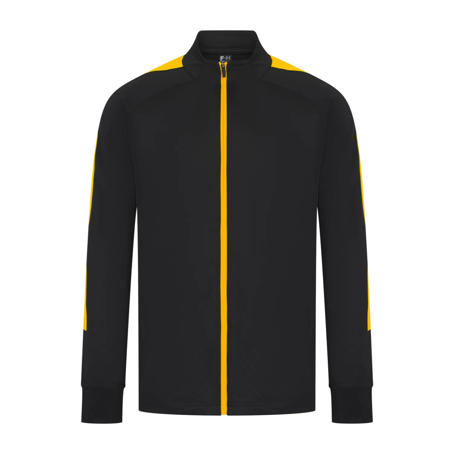 Finden + Hales Felnőtt kötött melegítő felső sportruházat Black/Gold