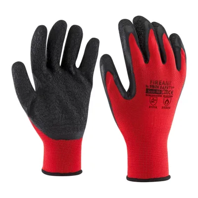 Rock Safety Poliészter szerelőkesztyű latex tenyérmártással