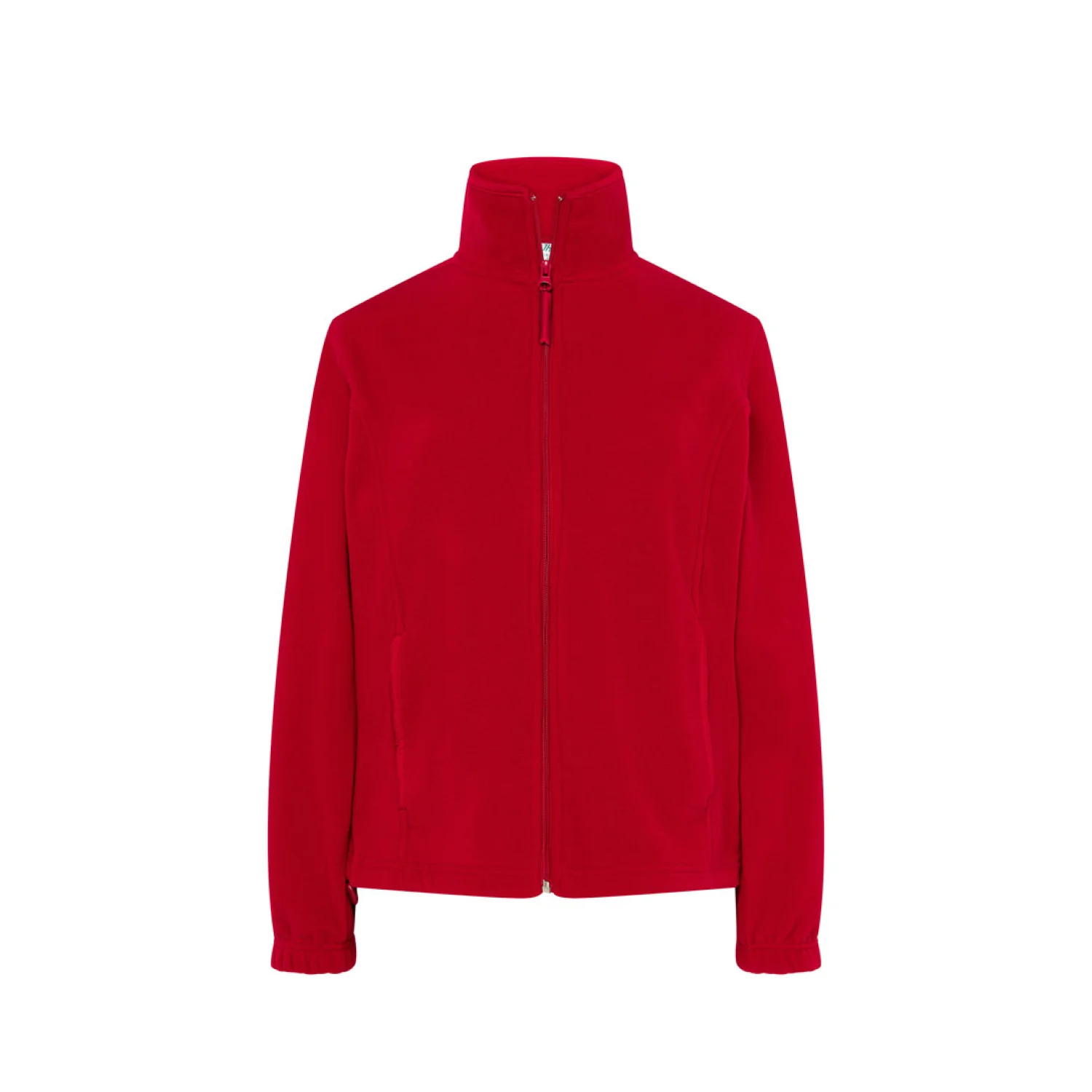 JHK Women's Full Zip Fleece, grey Red