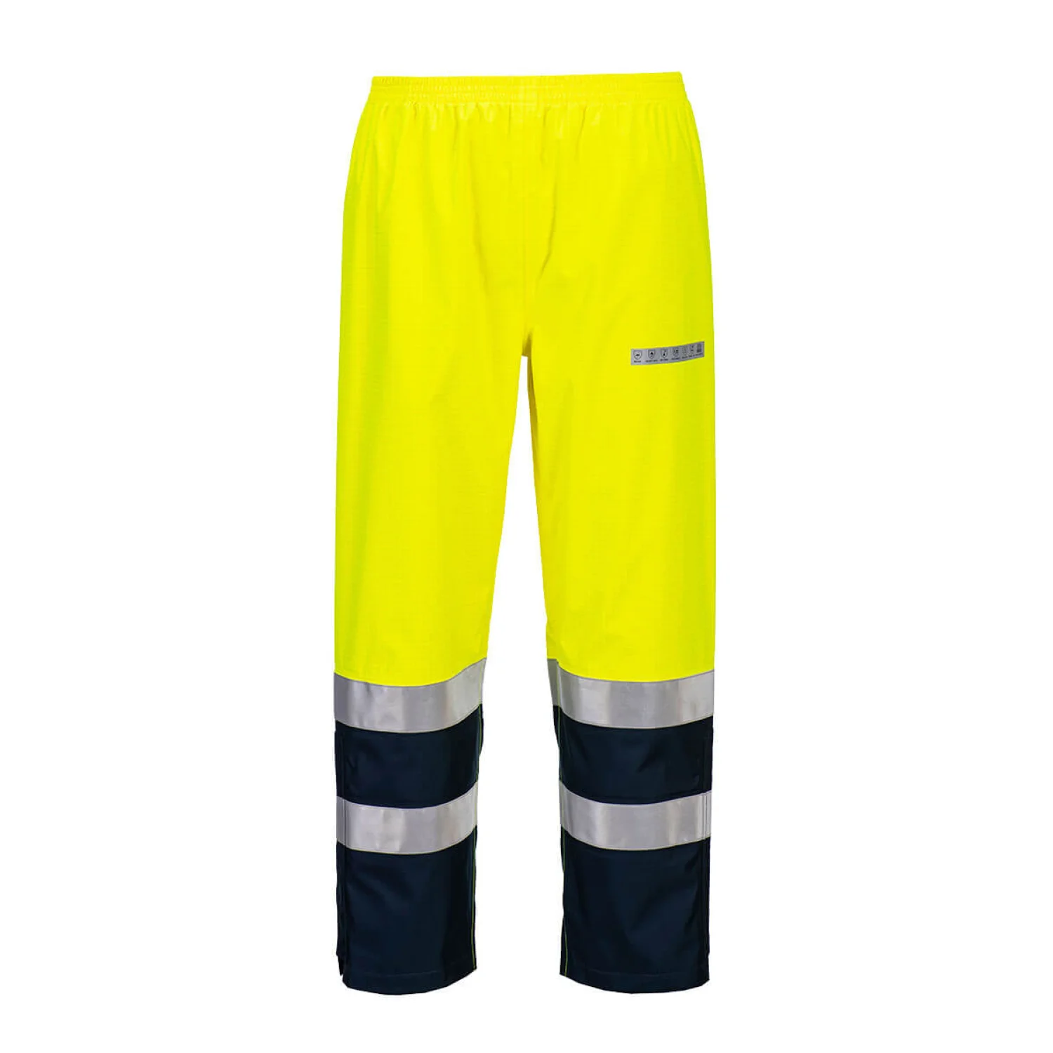 Portwest Bizflame Rain+ Hi-Vis Light Arc nadrág Sárga/Navy