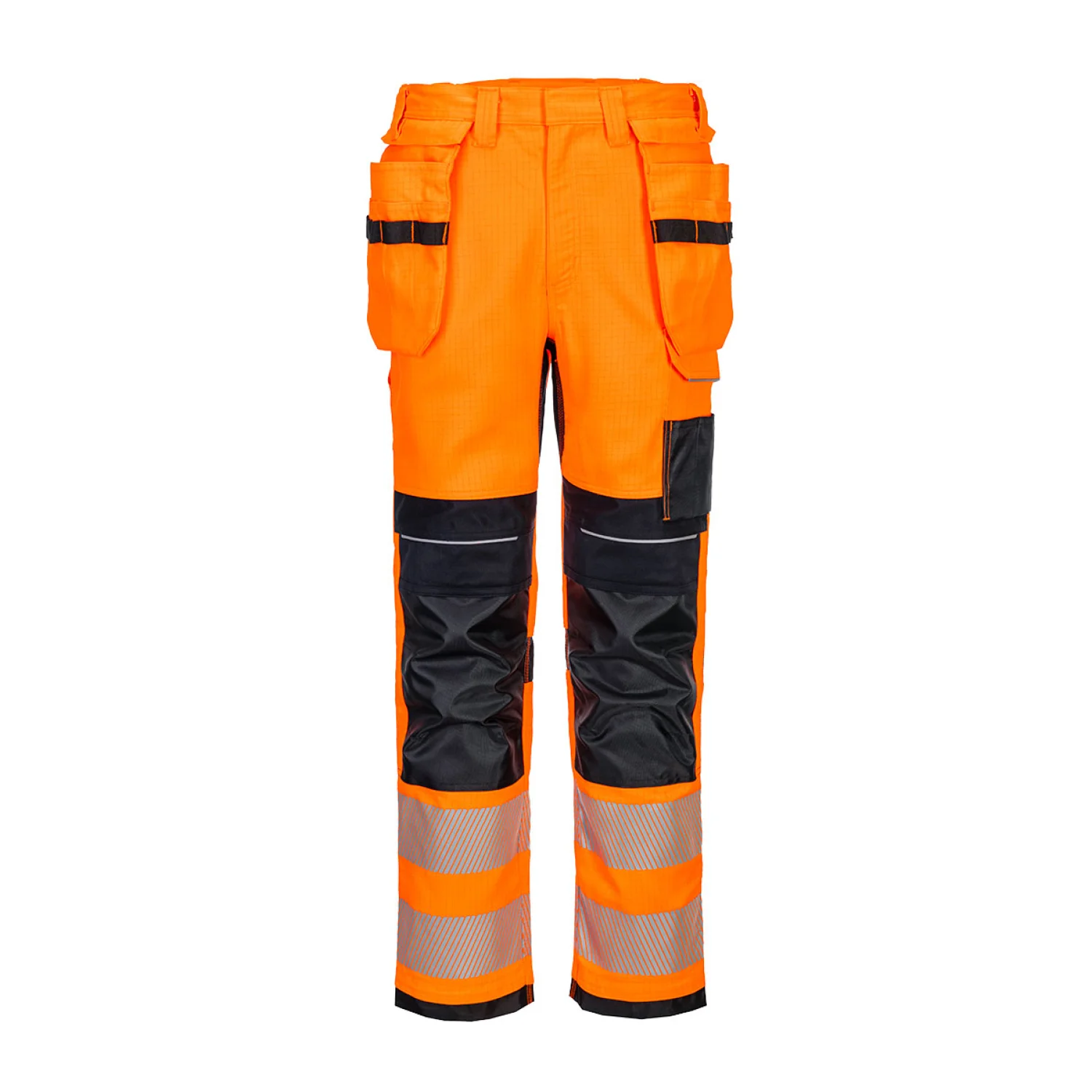 Portwest PW3 FR Modaflame HVO lengőzsebes lángálló nadrág Narancs/Navy