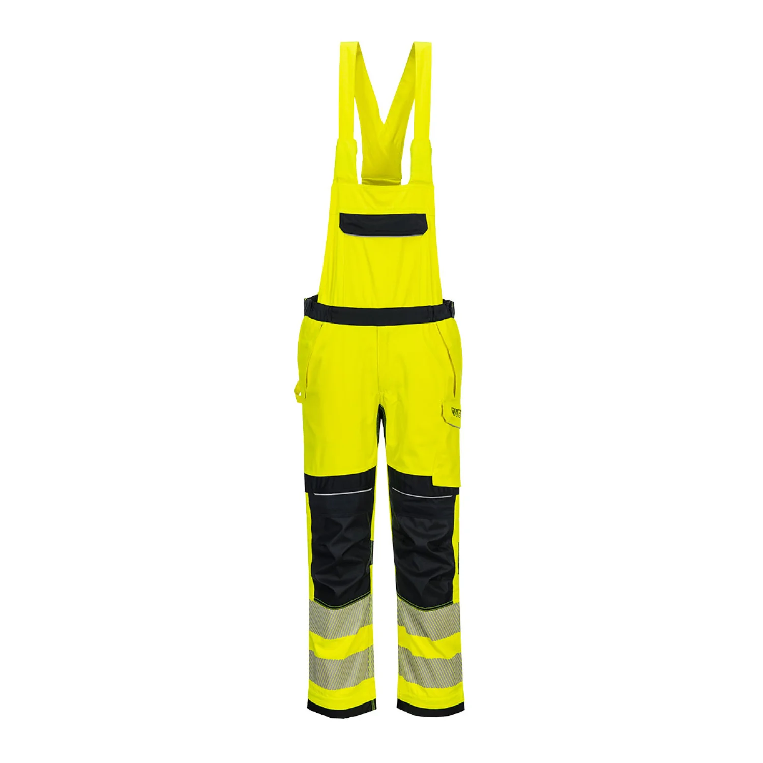 Portwest PW3 FR Modaflame Hi Vis kantáros nadrág Sárga/Navy