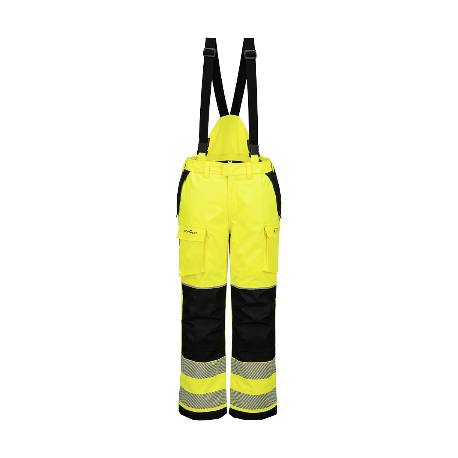 Portwest PW3 FR Modaflame Hi-Vis téli nadrág Sárga/Fekete